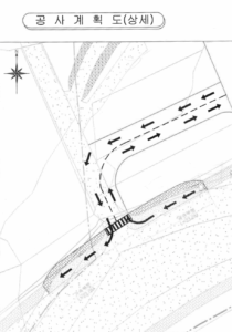 도로공사, 진입로공사 공사계획도