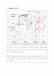 난방배관누수, 보일러누수, 분배기누수 평면도