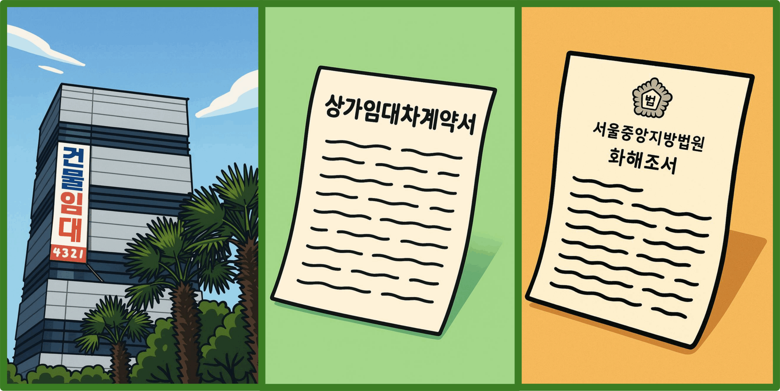 제소전화해, 임대차갱신, 상가임대차, 임대차계약서, 제소전화해조서